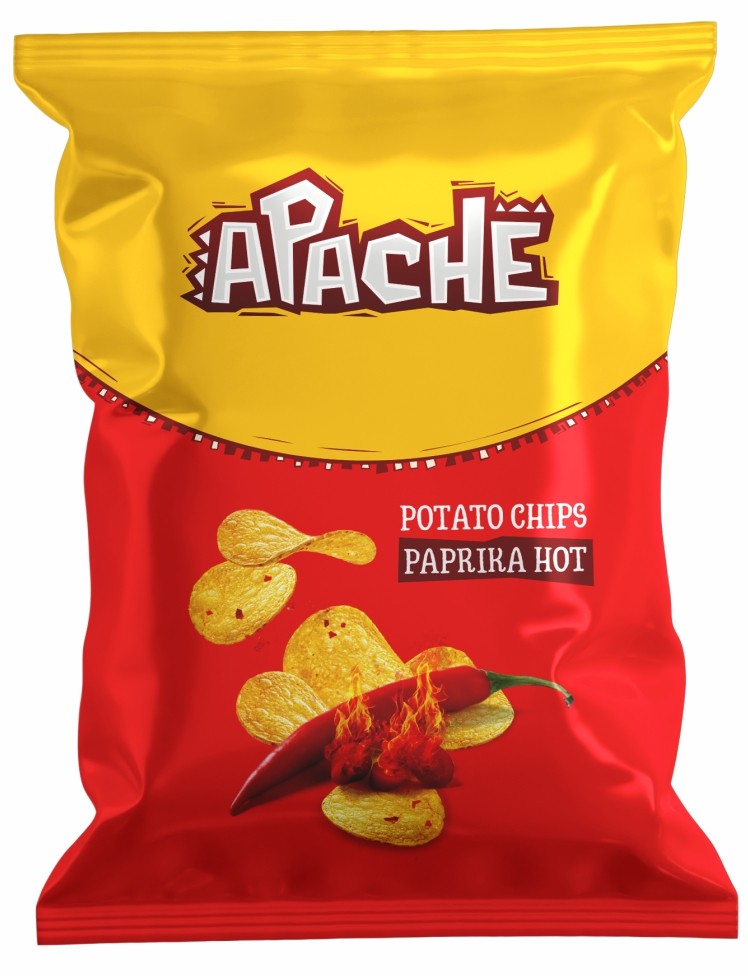 Potato chips with paprika flavor