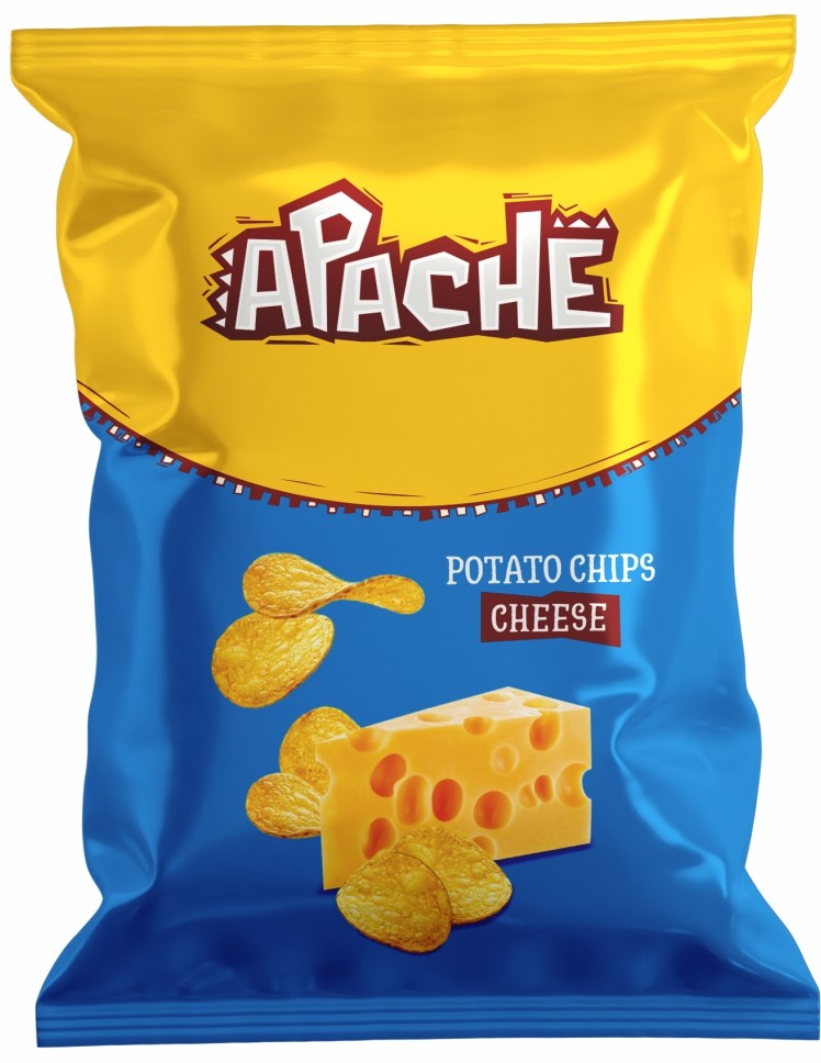 Potato chips with cheese flavor