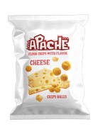 Flour chips with cheese flavor